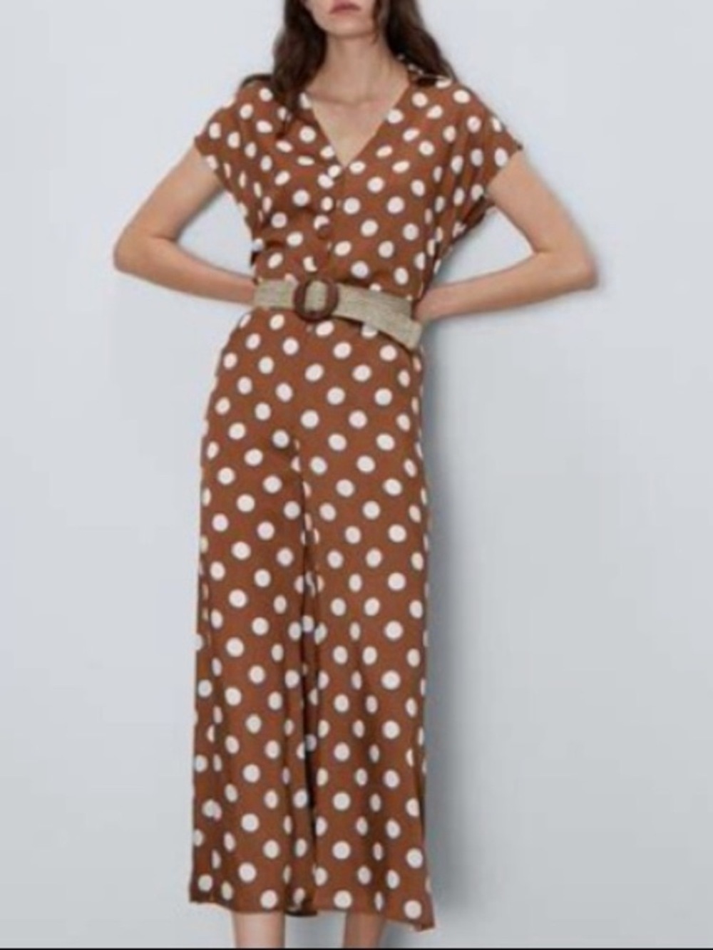 Zara Polka Dot Jumpsuit | Size Medium